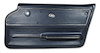440244 Door Panel, 1966-1966 Chevy Corvette, Dark Blue Convertible W/Trim Right/Passenger - image 1