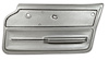 440261 Door Panel, 1965-1966 Chevy Corvette, Silver Convertible W/Trim Right/Passenger - image 1