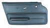 440349 Door Panel, 1967-1967 Chevy Corvette, Teal Coupe W/Trim Left/Driver - image 1