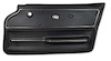 440420 Door Panel, 1967-1967 Chevy Corvette, Black, Coupe W/Trim Right/Passenger - image 1