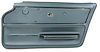 440449 Door Panel, 1967-1967 Chevy Corvette, Teal Coupe W/Trim Right/Passenger - image 1