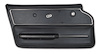 440520 Door Panel, 1967-1967 Chevy Corvette, Black, Convertible W/Trim Left/Driver - image 1