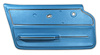 440540 Door Panel, 1967-1967 Chevy Corvette, Bright Blue Convertible W/Trim Left/Driver - image 1