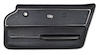 440620 Door Panel, 1967-1967 Chevy Corvette, Black, Convertible W/Trim Right/Passenger - image 1