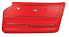 440630 Door Panel, 1967-1967 Chevy Corvette, Red Convertible W/Trim Right/Passenger - image 1