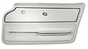 440665 Door Panel, 1967-1967 Chevy Corvette, White Convertible W/Trim Right/Passenger - image 1