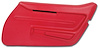 441030 Door Panel, 1968-1968 Chevy Corvette, Red Right/Passenger - image 1