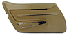 441156 Door Panel, 1968-1968 Chevy Corvette, Saddle W/Trim Left/Driver - image 1