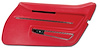441230 Door Panel, 1968-1968 Chevy Corvette, Red W/Trim Right/Passenger - image 1