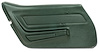 441514 Door Panel, 1969 Chevy Corvette, Green Left/Driver - image 1
