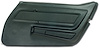 441614 Door Panel, 1969 Chevy Corvette, Green Right/Passenger - image 1