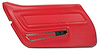 441730 Door Panel, 1969 Chevy Corvette, Red W/Trim Left/Driver - image 1