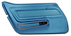 441741 Door Panel, 1969 Chevy Corvette, Bright Blue W/Trim Left/Driver - image 1