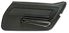441820 Door Panel, 1969 Chevy Corvette, Black, W/Trim Right/Passenger - image 1