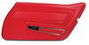 441830 Door Panel, 1969 Chevy Corvette, Red W/Trim Right/Passenger - image 1