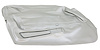 441961 Door Panel Skin, 1974-1975 Chevy Corvette, Silver Left/Driver - image 1