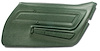 442217 Door Panel, 1970-1970 Chevy Corvette, Green Right/Passenger - image 1