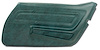 442219 Door Panel, 1976-1976 Chevy Corvette, Blue Green Right/Passenger - image 1