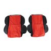 44222 Custom 100-percent Leather Standard Seat Covers, 1993-1993 Chevy Corvette, Black & Red - image 4