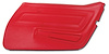 442230 Door Panel, 1970-1972 Chevy Corvette, Red Right/Passenger - image 1