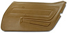442253 Door Panel, 1970-1972 Chevy Corvette, Dark Saddle Right/Passenger - image 1