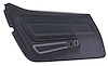 442320 Door Panel, 1970-1976 Chevy Corvette, Black, Standard Left/Driver - image 1
