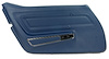 442347 Door Panel, 1971-1972 Chevy Corvette, Royal Blue Standard Left/Driver - image 1