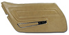 442351 Door Panel, 1973-1975 Chevy Corvette, Medium Saddle Standard Left/Driver - image 1