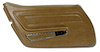 442353 Door Panel, 1970-1972 Chevy Corvette, Dark Saddle Standard Left/Driver - image 1