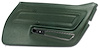442417 Door Panel, 1970-1970 Chevy Corvette, Green Standard Right/Passenger - image 1