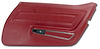 442431 Door Panel, 1973-1975 Chevy Corvette, Oxblood Standard Right/Passenger - image 1