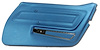 442441 Door Panel, 1970-1970 Chevy Corvette, Bright Blue Standard Right/Passenger - image 1