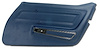 442447 Door Panel, 1971-1972 Chevy Corvette, Royal Blue Standard Right/Passenger - image 1