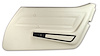 442476 Door Panel, 1976-1976 Chevy Corvette, White Standard Right/Passenger - image 1