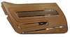 442523 Door Panel, 1973-1973 Chevy Corvette, Dark Saddle Deluxe Left/Driver - image 1