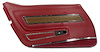 442531 Door Panel, 1973-1975 Chevy Corvette, Oxblood Deluxe Left/Driver - image 1
