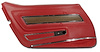 442534 Door Panel, 1976-1976 Chevy Corvette, Firethorn Deluxe Left/Driver - image 1