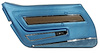 442541 Door Panel, 1970-1970 Chevy Corvette, Bright Blue Deluxe Left/Driver - image 1