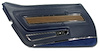 442543 Door Panel, 1973-1975 Chevy Corvette, Dark Blue Deluxe Left/Driver - image 1