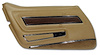 442551 Door Panel, 1973-1975 Chevy Corvette, Medium Saddle Deluxe Left/Driver - image 1