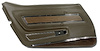 442555 Door Panel, 1976-1976 Chevy Corvette, Dark Brown Deluxe Left/Driver - image 1