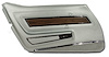 442561 Door Panel, 1974-1975 Chevy Corvette, Silver Deluxe Left/Driver - image 1