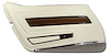 4425Z8 Door Panel, 1976-1976 Chevy Corvette, White W/Smoke Carpet Deluxe Left/Driver - image 1