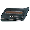 442619 Door Panel, 1976-1976 Chevy Corvette, Blue Green Deluxe Right/Passenger - image 1