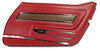 442634 Door Panel, 1976-1976 Chevy Corvette, Firethorn Deluxe Right/Passenger - image 1