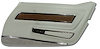 442667 Door Panel, 1976-1976 Chevy Corvette, Smoke Deluxe Right/Passenger, Smoke, Vinyl - image 1
