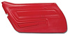 442924 Door Panel, 1977-1977 Chevy Corvette, Red Left/Driver - image 1