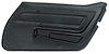 443020 Door Panel, 1977-1977 Chevy Corvette, Black, Right/Passenger - image 1
