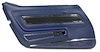 443145 Door Panel, 1977-1977 Chevy Corvette, Dark Blue Deluxe Left/Driver - image 1