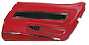 443224 Door Panel, 1977-1977 Chevy Corvette, Red Deluxe Right/Passenger - image 1